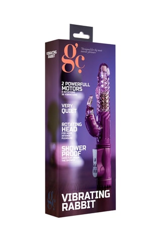 Vibromasseur Rabbit - Violet - 10 cm