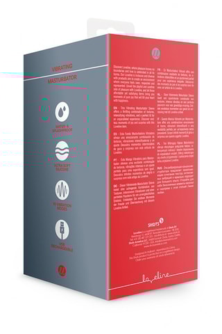 Masturbateur vibrant waterproof Loveline - Noir - 14,6 cm