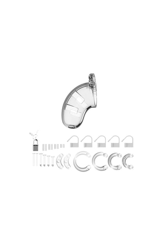 Cage de chasteté 01 Transparent - 9 cm