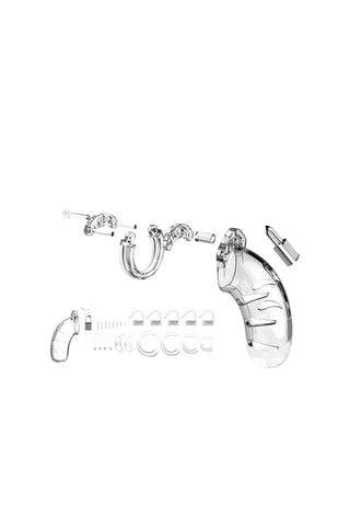 Cage de chasteté 01 Transparent - 9 cm