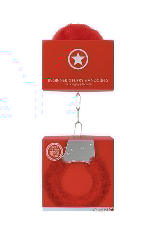 Menottes en fourrure Rouge