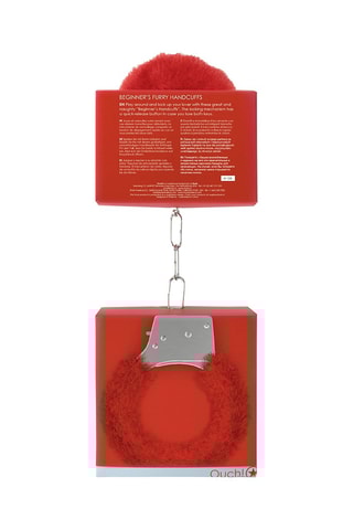 Menottes en fourrure Rouge