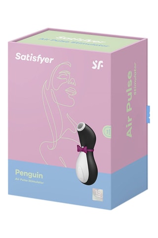 Stimulateur clitoridien waterproof Penguin Satisfyer - Noir et blanc