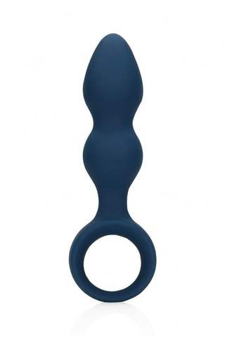 Grand plug anal waterproof Loveline - Bleu - 12,2 cm