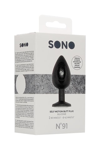 Plug anal N0. 91 Noir - 9,5 cm