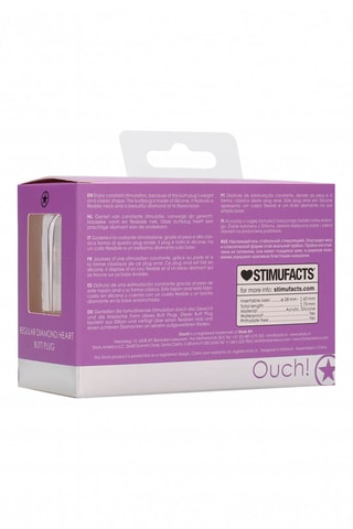 Plug anal Violet et argenté - 7,3 x 3,1 cm