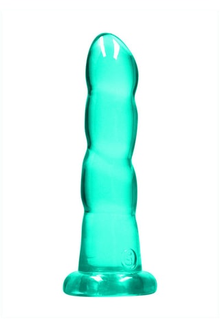 Godemiché Crystal Clear - Turquoise - 17,2 cm