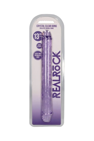 Godemiché double réaliste Dildo - Violet - 34 cm