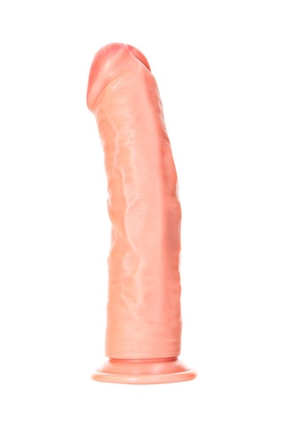 Godemiché réaliste avec testicules RealRock by Shots - Beige - 23 cm