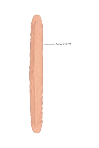 Double godemiché Dong Beige - 36 cm