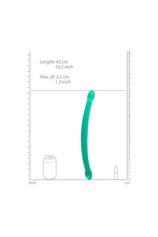 Double Dong waterproofRealrock - Turquoise - 42 cm