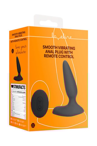 Plug anal avec télécommande Loveline by Shots - Noir - 9,7 cm