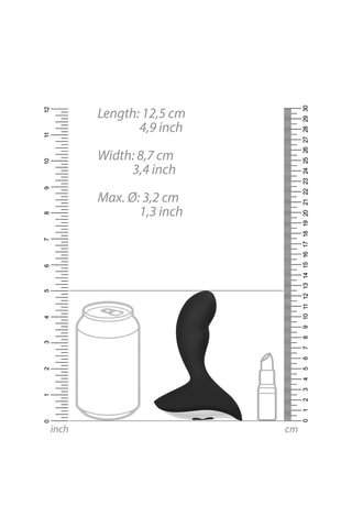 Stimulateur de prostate N°79 - Noir - 8,50 cm