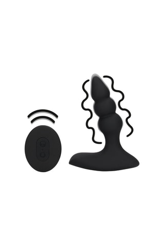 Plug anal avec télécommande Loveline by Shots - Noir - 9,7 cm