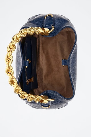 Leren Handtas - Marineblauw