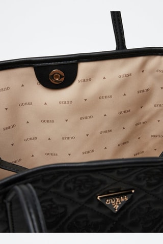 Shopper en Clutch - Wit en Zwart Zwart