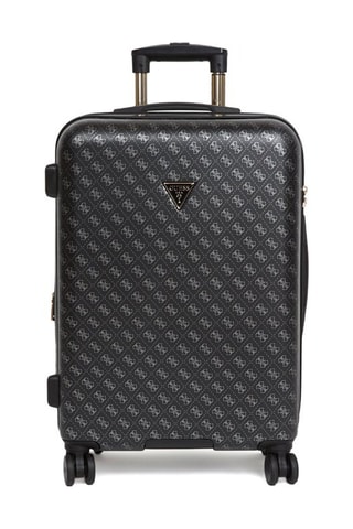 Bamboezijden Weekendtrolley Jesco - Zwart en Grijs - 64 cm