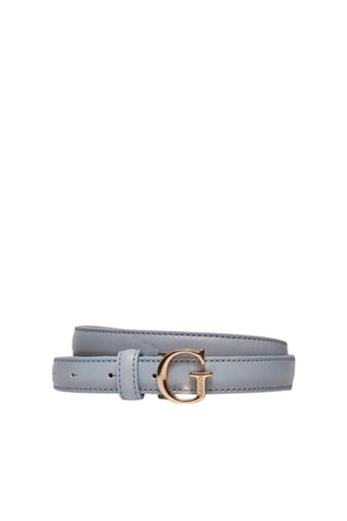 Leren Riem - lichtblauw