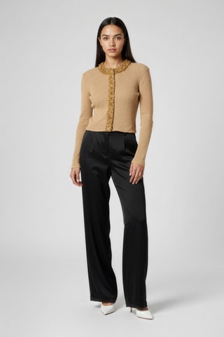 Gilet - Marron clair et doré