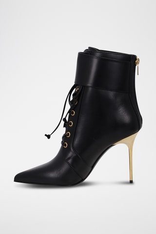 Bottines en cuir - Noir