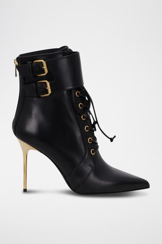 Bottines en cuir - Noir