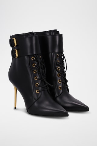 Bottines en cuir - Noir