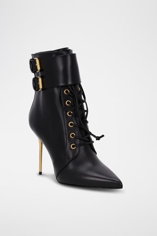 Bottines en cuir - Noir