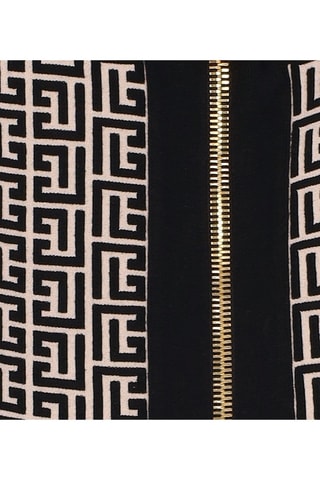 Robe en laine - Ivoire et noir