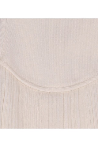 Robe sans manches - Écru