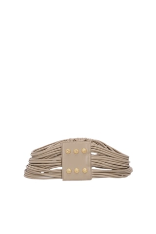 Ceinture en cuir - Beige