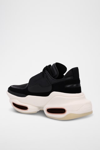 Baskets plateformes en cuir - Noir