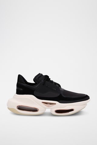 Baskets plateformes en cuir - Noir