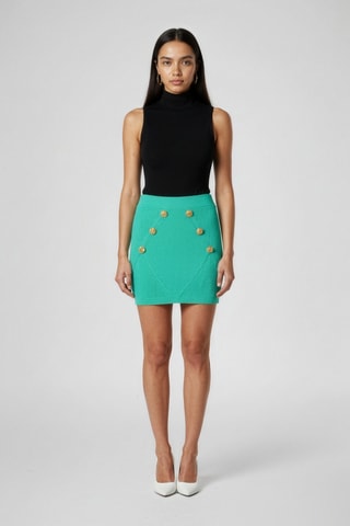 Jupe taille haute - Vert