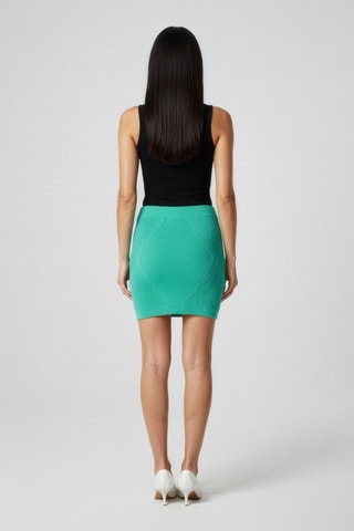 Jupe taille haute - Vert