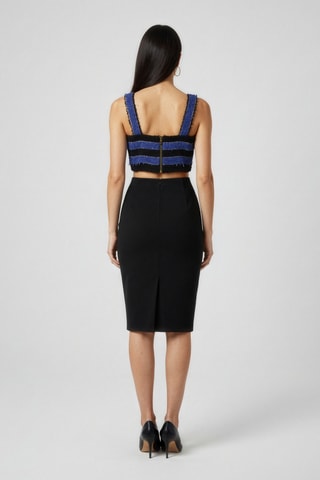 Crop top en chanvre - Noir