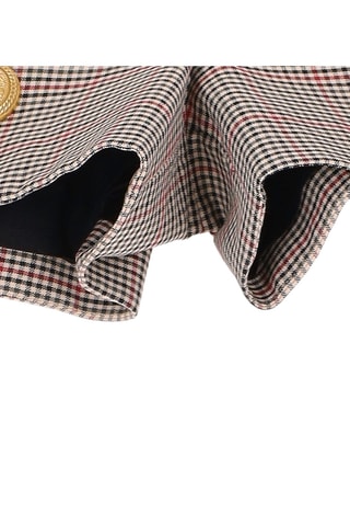 Short en laine - Noir et ivoire