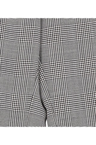 Pantalon droit en laine - Noir et blanc