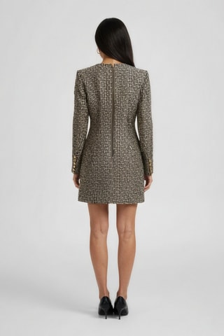 Robe - Noir et beige