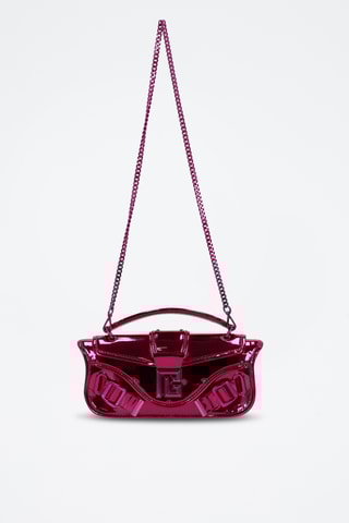 Pochette en cuir - Fuchsia