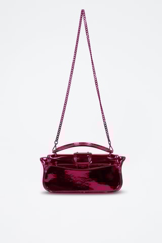 Pochette en cuir - Fuchsia