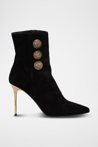 Bottines en cuir - Noir