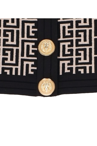 Gilet en laine - Ivoire et noir