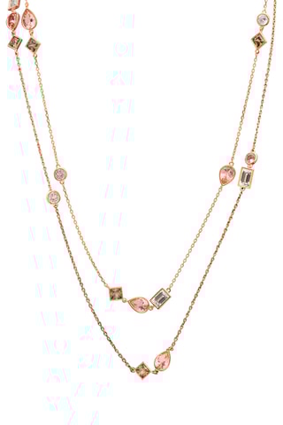 Ketting van Roséverguld Zilver - Kubieke Zirkonia’s