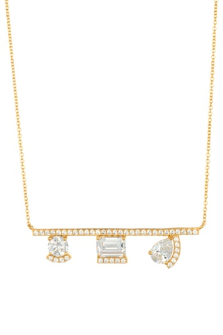 Collier - Argent plaqué or jaune