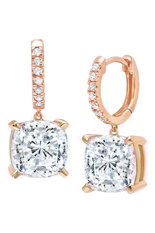 Creolen van Roséverguld Zilver - Kubieke Zirkonia’s