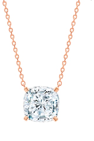 Ketting van Roséverguld Zilver - Kubieke Zirkonia