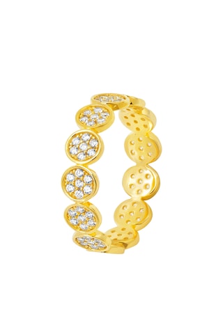 Bague - Argent plaqué or jaune