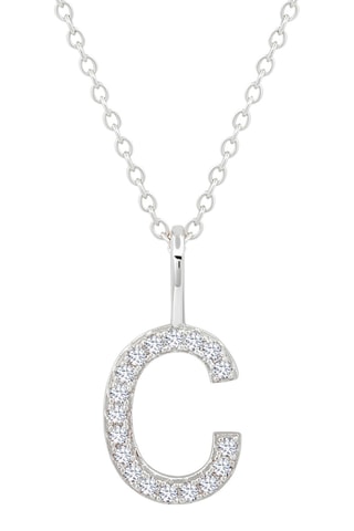 Ketting Letter C - Zilver Doublé Platina