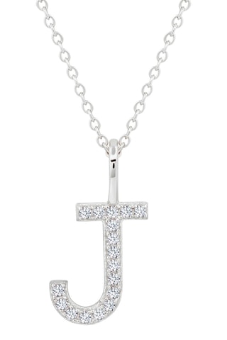 Ketting Letter J - Zilver Doublé Platina