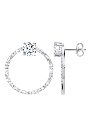 Créoles - Argent et zircons cubiques